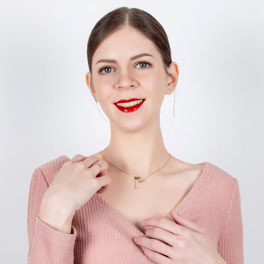 Tree of Life Necklace with CZ in Sterling Silver