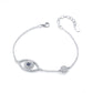 KFG Jewelry S925 Sterling Silver Evil Eye Bracelet for Women Adjustable Bracelet for Girls