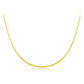 KFG Jewellry S925 Sterling Silver Snake Chains 18K Gold Plated Square Snake Necklaces Unisex Necklace