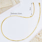 KFG Jewellry S925 Sterling Silver Snake Chains 18K Gold Plated Square Snake Necklaces Unisex Necklace
