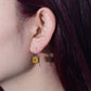 KFG Jewellry Vintage Colourful Square Zirconia Ear Hook Earrings | S925 Sterling Silver Earrings for Women | Dangle Earrings for Girls