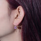 KFG Jewellry Vintage Colourful Square Zirconia Ear Hook Earrings | S925 Sterling Silver Earrings for Women | Dangle Earrings for Girls