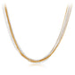 S925 Sterling Silver & 18K Gold Plated Layered Necklace for Women