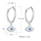 KFG Jewelry S925 Sterling Silver Evil Eye Dangle Earrings for Women Sterling Silver Dangle Earrings for Girls Hoop Earrings