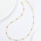 KFG Jewellery Natural Gemstone S925 Sterling Silver Necklace Plated 18K Genuine Gold Chain Necklaces for Women