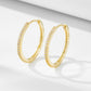 S925 Sterling Silver Hoop Earrings for Women 14K Gold Plated