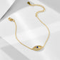 S925 Sterling Silver Evil Eye Adjustable Bracelet for Women Girls