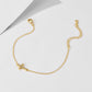 Women's 925 Sterling Silver Cross Bracelet 14K Gold Plated