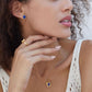 S925 Sterling Silver & 18K Gold Plating Natural Lapis Lazuli Earrings for Women