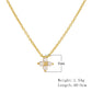 S925 Sterling Silver Women's Four Leaf Clover Necklace 14K Gold Plated for Girls
