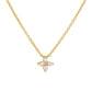 S925 Sterling Silver Women's Four Leaf Clover Necklace 14K Gold Plated for Girls