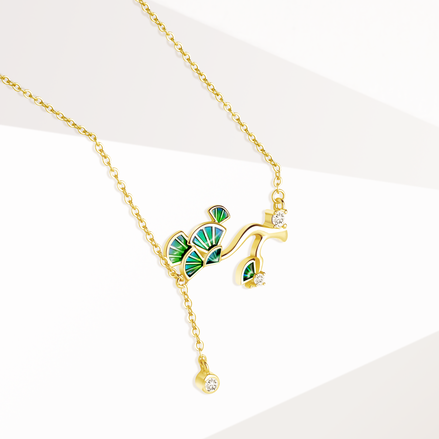 Tree of Life Necklace with CZ in Sterling Silver