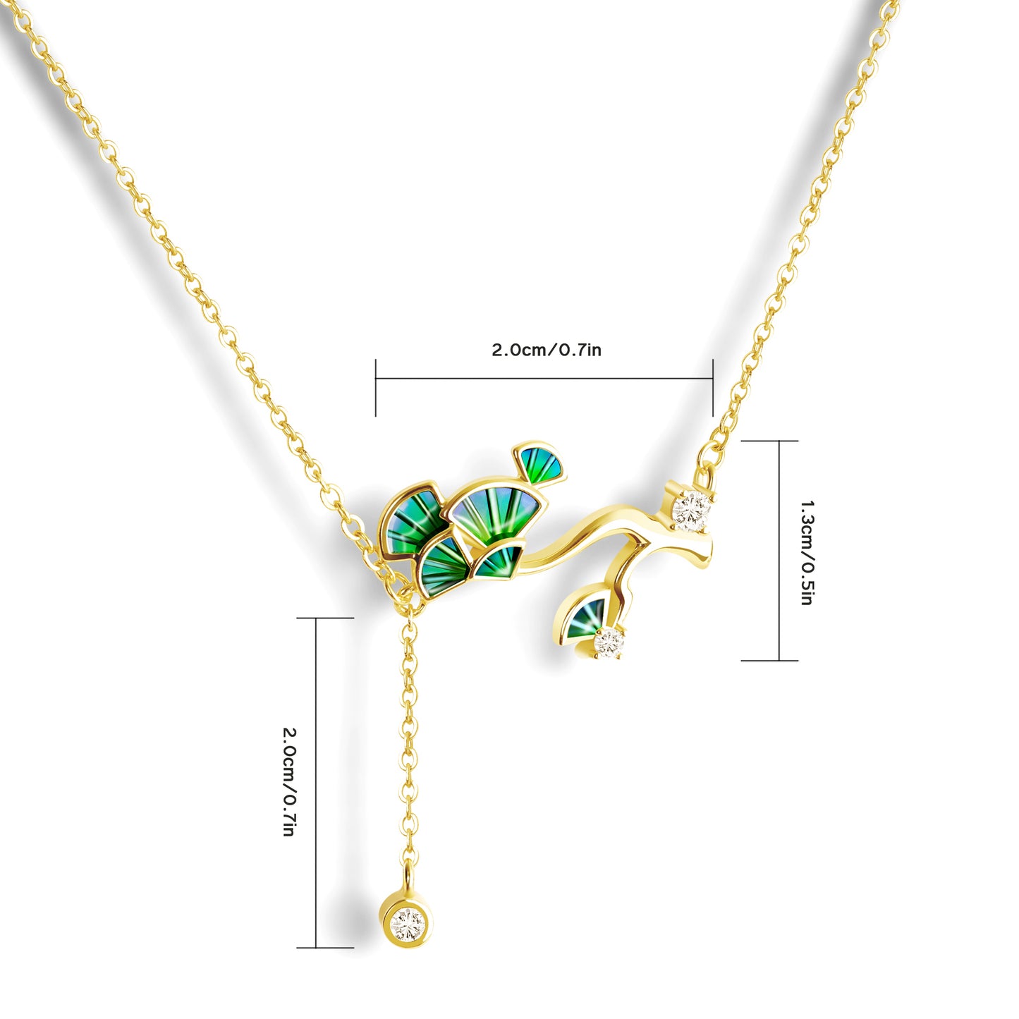 Tree of Life Necklace with CZ in Sterling Silver