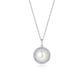 45cm(18'')Necklace with Natural Pearl in Sterling Silver