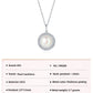 45cm(18'')Necklace with Natural Pearl in Sterling Silver