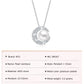 Star and Moon Necklace with Natural Pearl (8.5-9.0mm) in Sterling Silver